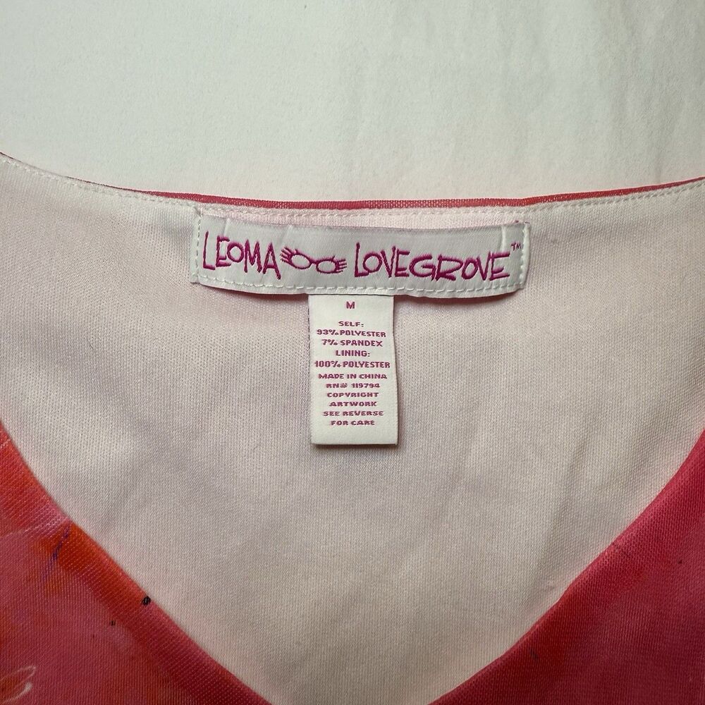 Leoma Lovegrove Tank Top Blouse Shirt Wearable Art Sand Piper Beach Colorful M - Picture 3 of 9